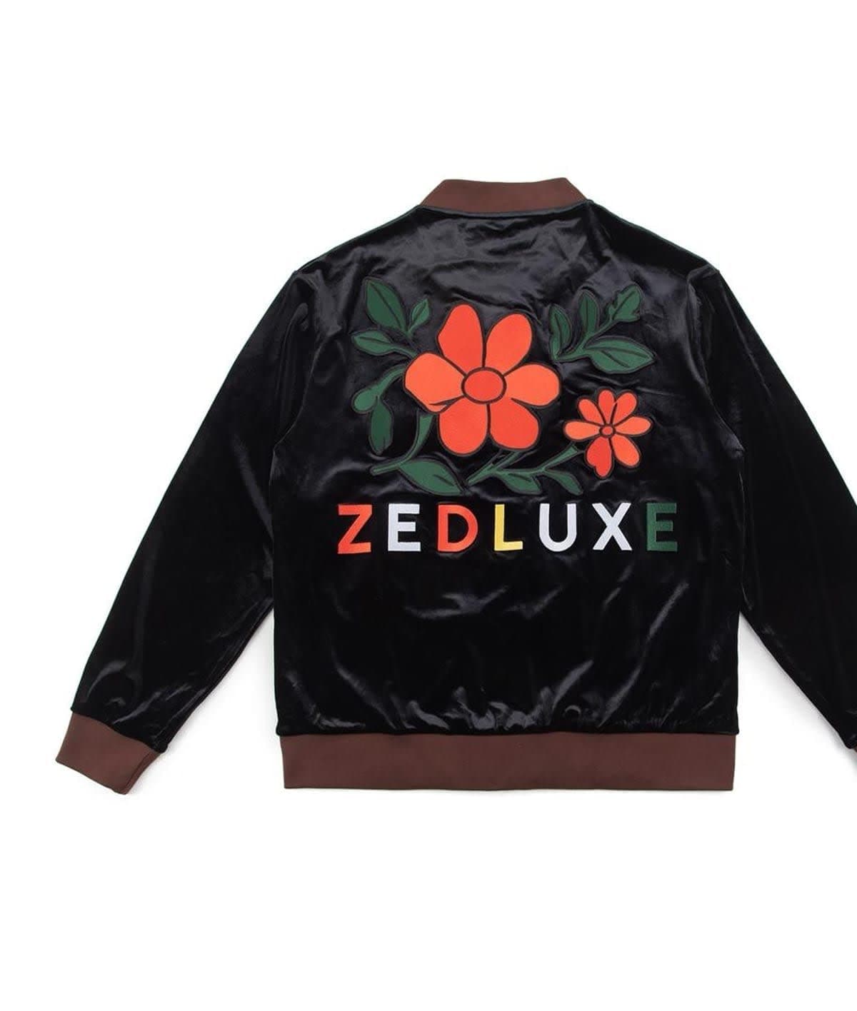 Floral Satin Bomber
